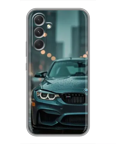 Чехол для Motorola Edge 30 с картинкой «BMW в огнях города» Чехол для Motorola Edge 30 с картинкой «BMW в огнях города»