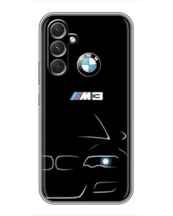 Чехол для Motorola Edge 30 с картинкой «Минималистичный принт BMW M3»