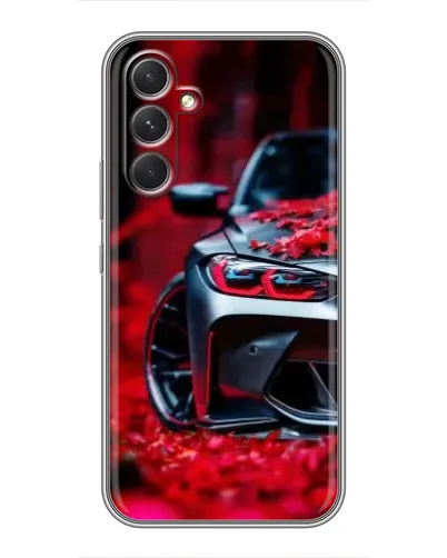 Чехол для Motorola Edge 30 с картинкой «Спортивная BMW и цветы» Чехол для Motorola Edge 30 с картинкой «Спортивная BMW и цветы»
