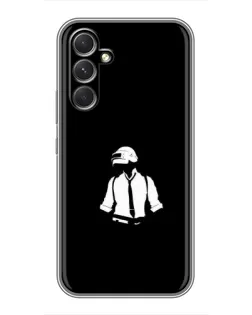 Чехол для Motorola Edge 30 с картинкой «PUBG — белый шлем»