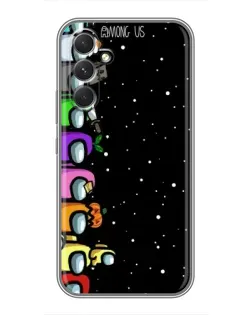Чехол для Motorola Edge 30 с картинкой «Команда Among Us»