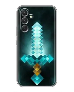 Чехол для Motorola Edge 30 с картинкой «Алмазный меч неон»