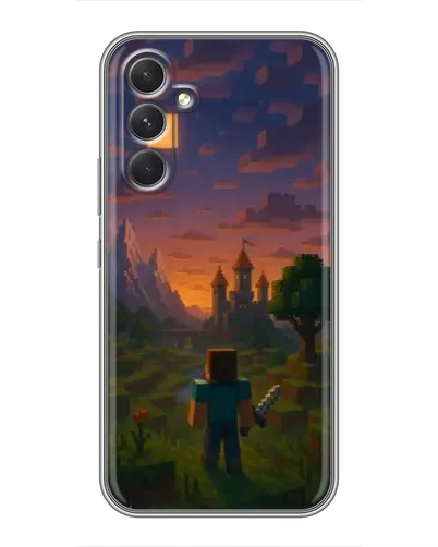 Чехол для Motorola Edge 30 с картинкой «Стив у башни» Чехол для Motorola Edge 30 с картинкой «Стив у башни»