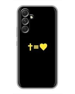 Чохол для Motorola Edge 30 з картинкою «Серце та Хрест»