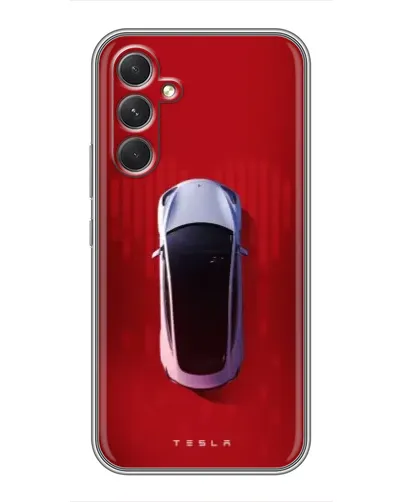 Чохол для Motorola Edge 30 з картинкою «Tesla Top View»