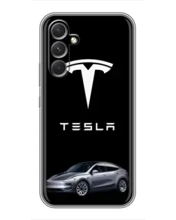 Чохол для Motorola Edge 30 з картинкою «Tesla Model Y»