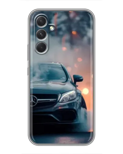 Чехол для Motorola Edge 30 с картинкой «Mercedes — ночной город» Чехол для Motorola Edge 30 с картинкой «Mercedes — ночной город»