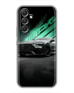 Чехол для Motorola Edge 30 с картинкой «Темный Mercedes AMG»