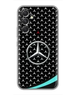 Чехол для Motorola Edge 30 с картинкой «Mercedes — бирюзовый акцент»