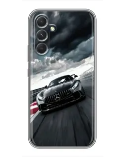 Чехол для Motorola Edge 30 с картинкой «Гоночный Mercedes AMG»