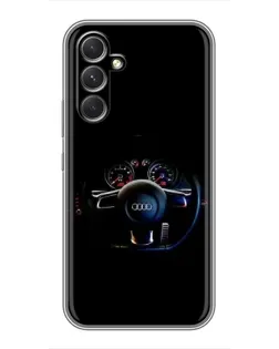 Чехол для Motorola Edge 30 с картинкой «Салон Audi — руль» Чехол для Motorola Edge 30 с картинкой «Салон Audi — руль»