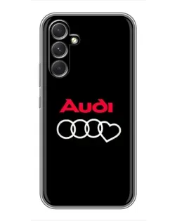 Чехол для Motorola Edge 30 с картинкой «Логотип Audi Heart»