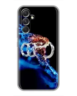 Чехол для Motorola Edge 30 с картинкой «Энергия лого Audi»