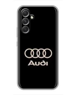 Чехол для Motorola Edge 30 с картинкой «Audi — золотой логотип»