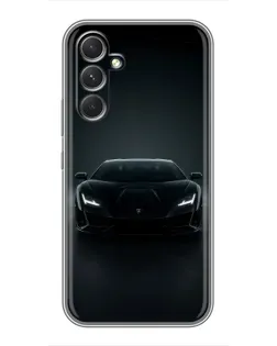 Чохол для Motorola Edge 30 з картинкою «Чорний Lamborghini Aventador»