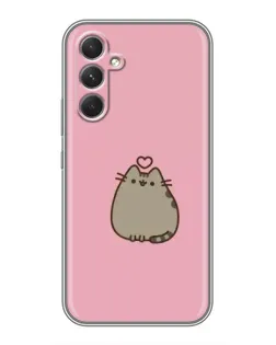 Чехол для Motorola Edge 30 с картинкой «Pusheen сердце»