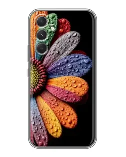 Чехол для Motorola Edge 30 с картинкой «Радужный цветок»