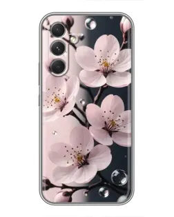 Чехол для Motorola Edge 30 с картинкой «Нежная сакура и капли»