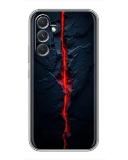 Чохол для Motorola Edge 30 з картинкою «Червона лавова тріщина»