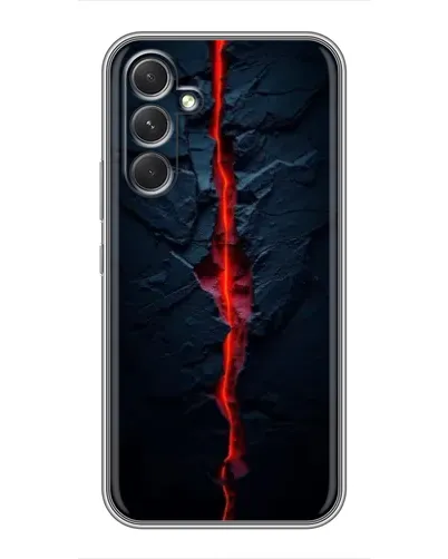Чохол для Motorola Edge 30 з картинкою «Червона лавова тріщина»