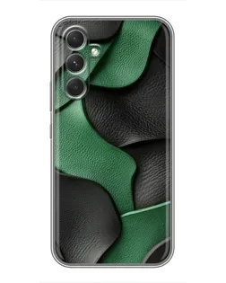 Чохол для Motorola Edge 30 з картинкою «Зелені шкіряні хвилі»
