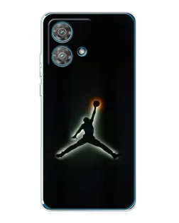 Чехол для Motorola Edge 40 Neo с картинкой «Jordan Gradient Logo»