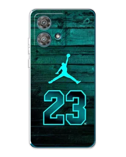 Чехол для Motorola Edge 40 Neo с картинкой «Jordan Cyan 23» Чехол для Motorola Edge 40 Neo с картинкой «Jordan Cyan 23»