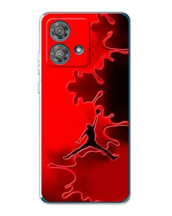 Чехол для Motorola Edge 40 Neo с картинкой «Jordan Red Smoke»
