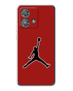 Чехол для Motorola Edge 40 Neo с картинкой «Jordan Red Back»
