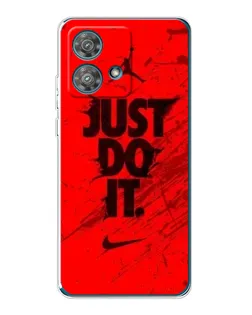 Чехол для Motorola Edge 40 Neo с картинкой «Nike Just Do It»