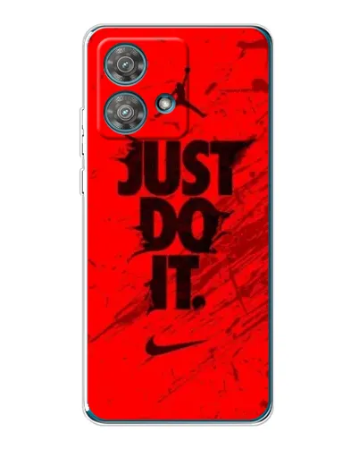 Чехол для Motorola Edge 40 Neo с картинкой «Nike Just Do It» Чехол для Motorola Edge 40 Neo с картинкой «Nike Just Do It»