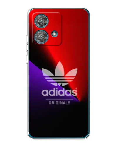 Чехол для Motorola Edge 40 Neo с картинкой «Adidas Red Neon»