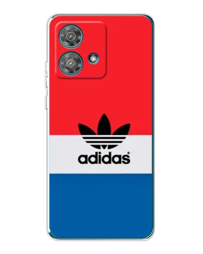 Чехол для Motorola Edge 40 Neo с картинкой «Ретро блоки Adidas»