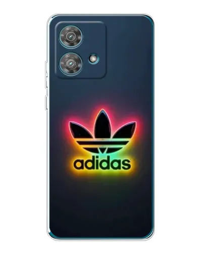 Чехол для Motorola Edge 40 Neo с картинкой «Неоновый Adidas»