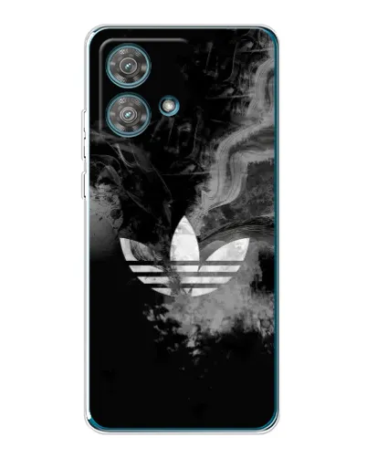Чехол для Motorola Edge 40 Neo с картинкой «Абстрактный дым Adidas»