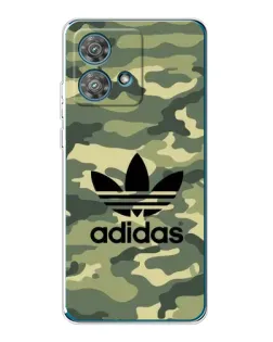 Чехол для Motorola Edge 40 Neo с картинкой «Милитари стиль Adidas»