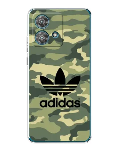 Чехол для Motorola Edge 40 Neo с картинкой «Милитари стиль Adidas»