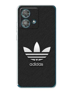Чехол для Motorola Edge 40 Neo с картинкой «Adidas Карбоновая текстура»