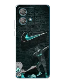 Чехол для Motorola Edge 40 Neo с картинкой «Спортивный арт Nike»
