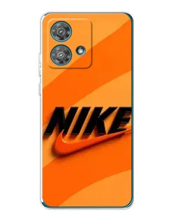 Чехол для Motorola Edge 40 Neo с картинкой «Оранжевый драйв Nike»