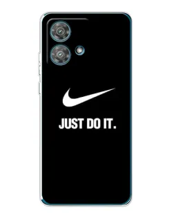 Чехол для Motorola Edge 40 Neo с картинкой «Классический принт Nike»