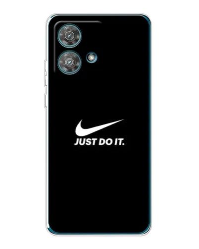 Чехол для Motorola Edge 40 Neo с картинкой «Минимализм от Nike»