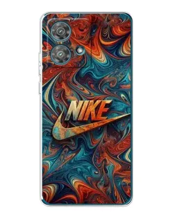 Чехол для Motorola Edge 40 Neo с картинкой «Nike в абстракции»