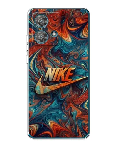 Чехол для Motorola Edge 40 Neo с картинкой «Nike в абстракции»