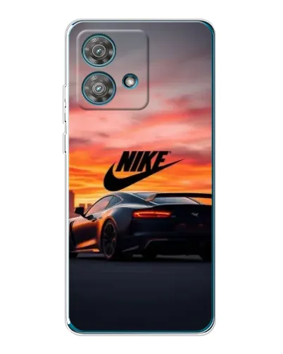 Чехол для Motorola Edge 40 Neo с картинкой «Nike и суперкар»