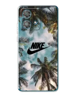 Чохол для Motorola Edge 40 Neo з картинкою «Тропічний принт Nike»