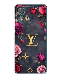 Чехол для Motorola Edge 40 Neo с картинкой «Цветочный Louis Vuitton»