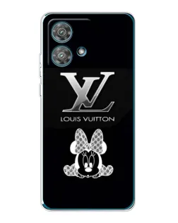 Чехол для Motorola Edge 40 Neo с картинкой «LV и Минни Маус»