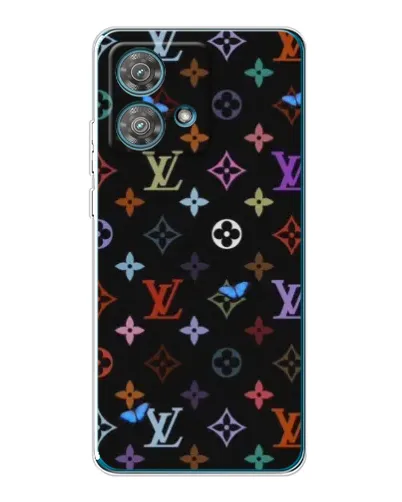 Чехол для Motorola Edge 40 Neo с картинкой «Цветная монограмма LV» Чехол для Motorola Edge 40 Neo с картинкой «Цветная монограмма LV»