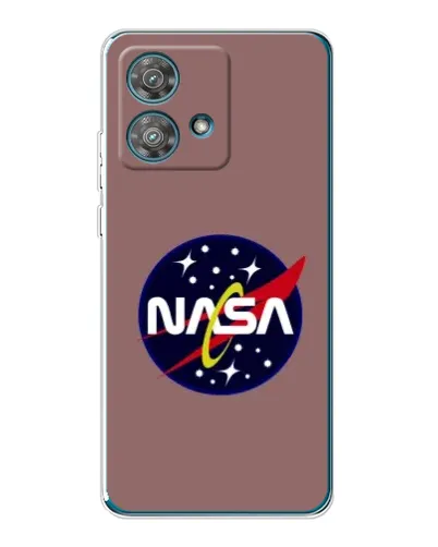 Чехол для Motorola Edge 40 Neo с картинкой «NASA — ретро космос»